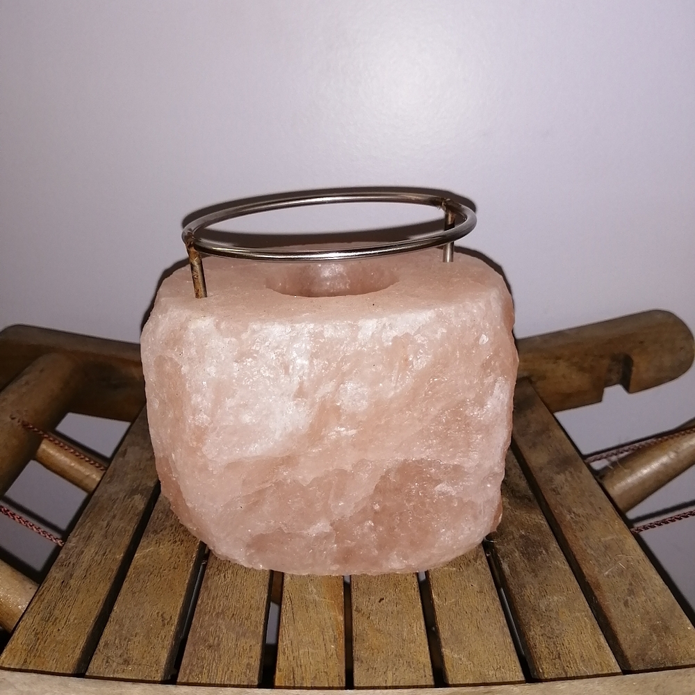Himalayan salt candle burner